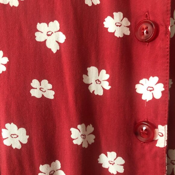 Women's White and Red Dress - Picture 4 of 4